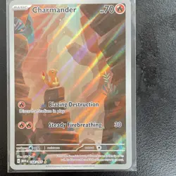 Pokemon Charmander 168/165 Illustration Rare Holo Sv: Scarlet & Violet 151 Card - Image 3