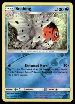 Seaking 49/214 Reverse Holo Unbroken Bonds Pokemon Card - Image 1