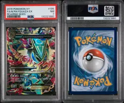 Pokemon TCG XY Roaring Skies M Rayquaza EX Full Art Card 105/108 NM PSA 7 - Image 3