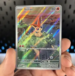 Pokemon Card Victini SVP 208 Black Star Promo Rare Standard Size Near Mint - Image 1
