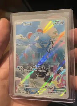 Pokemon Marill Illustration Rare Holo Sv02: Paldea Evolved 204/193 HP 70 Card - Image 1