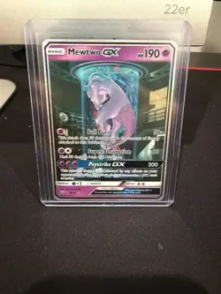 Pokemon TCG Shining Legends Mewtwo GX Secret Rare Card 78/73 Description Details - Image 1