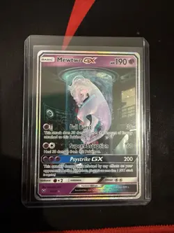 Pokemon TCG Shining Legends Mewtwo GX Secret Rare Card 78/73 Description Details - Image 3