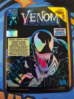 Eddie Brock / Venom, Lethal Protector M 0233 Borderless Foil Spider-Man MTG - Image 2