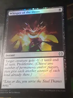 Whisper of the Dross FOIL , Phyrexia AWBO , Near Mint , MTG,FREESHIPPING - Image 2