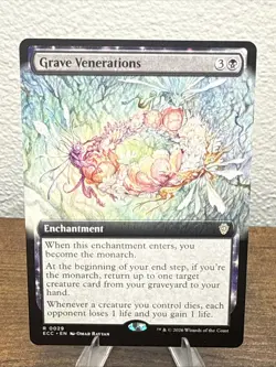 MTG Grave Venerations (Extended Art) Normal NM | 29 ECC R - Image 1