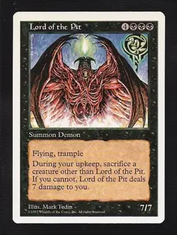 MTG 5th Edition Lord of the Pit - Image 1