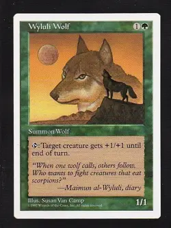 MTG 5th Edition Wyluli Wolf - Image 1