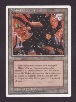 MTG 4th Edition Mishra's Factory (Autumn) - Image 1