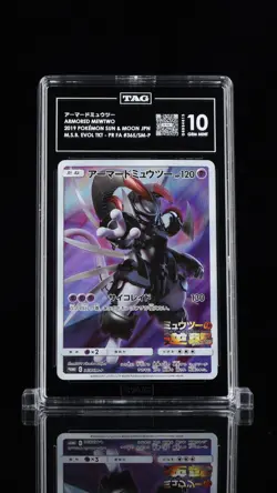 TAG 10 Pokemon Card Armored Mewtwo Promo 365/SM-P Japanese 2019 - Image 1