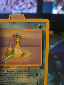 Pokemon TCG Lapras Fossil Unlimited Rare Card 25/62 non holo LP Condition - Image 3