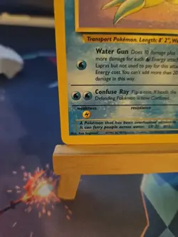 Pokemon TCG Lapras Fossil Unlimited Rare Card 25/62 non holo LP Condition - Image 5