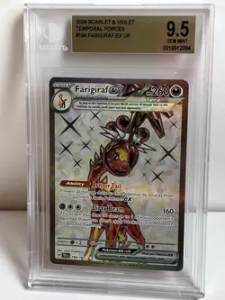 BGS 9.5💫 Pop 1 | Pokemon | Temporal Forces | Farigiraf ex 194/162 | Ultra Rare - Image 3