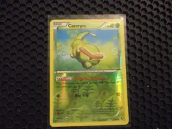 Caterpie 1/106 Ultra Rare Pokemon XY Flashfire Reverse Holo Card 2014 NM/LP - Image 1