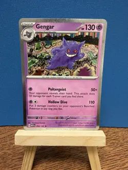 Pokemon TCG Gengar 94/165 Scarlet & Violet 151 Cosmo Holo RARE EXCLUSIVE Card - Image 1
