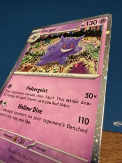 Pokemon TCG Gengar 94/165 Scarlet & Violet 151 Cosmo Holo RARE EXCLUSIVE Card - Image 3