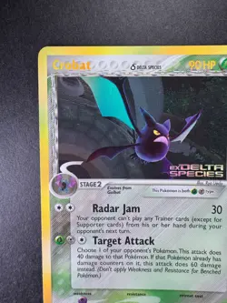2005 Pokemon Crobat EX Delta Species 2/113 Reverse Holo Stamped - Image 2