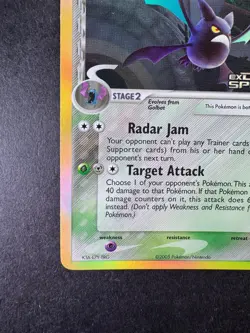 2005 Pokemon Crobat EX Delta Species 2/113 Reverse Holo Stamped - Image 4