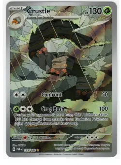 Crustle 183/182 Illustration Rare Paradox Rift Pokemon NM - Image 1