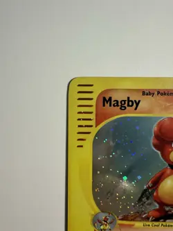 Magby Pokemon Expedition SWIRL 2002 Holo Rare 17/165 LP+/NM- - Image 5
