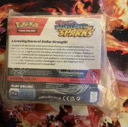 Pokemon TCG Scarlet & Violet Surging Sparks Booster box side rip see pix 🔥📦 - Image 4