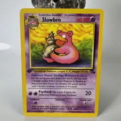 Pokemon TCG Slowbro Fossil 43/62 Regular 1st Edition LP - Image 1