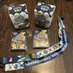 Pokemon NAIC 2025 Cornerstone Ogerpon Deck Boxes Sleeves & Competitior Lanyard - Image 1