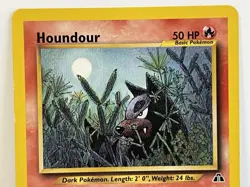 Vintage 2001 Pokemon TCG Neo Discovery HOUNDOUR NON-HOLO Rare 24/75 LP-MP Unltd. - Image 5