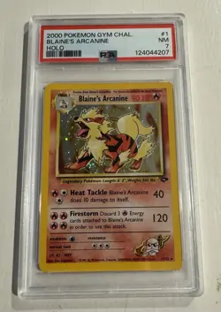 Pokemon TCG Blaine's Arcanine Gym Challenge Holo - Image 1
