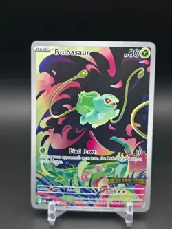Bulbasaur Illustration Rare Pokemon Mega Evolution Stamped 133/132 NM/M - Image 1