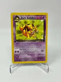 Pokemon Team Rocket 1st Edition Dark Kadabra 39/82 Non-Holo NM - Image 1