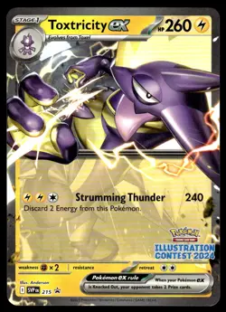 Pokemon TCG Illustration Contest 2024 #215 Toxtricity ex NM - Image 1