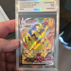 Pokemon Zeraora VMAX 2023 Crown Zenith 064/159 CGC 10 - Image 1