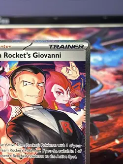 2025 Pokemon Destined Rivals Team Rocket's Giovanni #238/182 SIR NM/M - Image 4