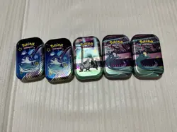 Pokemon TCG Mini Tin Lot Of 5 Tins EMPTY - Image 1