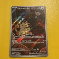 Pokemon TCG Team Rocket's Meowth 203/182 - Image 1