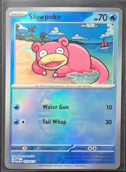 Slowpoke 018/131 Prismatic Evolutions Master Ball Pattern Pokemon 2025 - Image 1