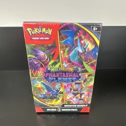 Pokemon Mega Evolution Phantasmal Flames Booster Box 6 Packs Mega Charizard X - Image 1