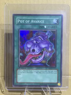 Yu-Gi-Oh TCG Pot of Avarice EEN-EN037 Super Rare 1st Edition Near Mint - Image 1