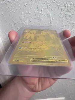 Pokemon Mega Dragonite EX Full Art Holo Gold Card 370 HP #295/217 - Image 5