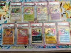 Pokemon PSA 10 Complete Set of 9 Amazing Rare Vivid Voltage/Shining Fates Cards - Image 1