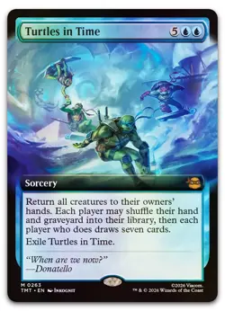 Turtles in Time (Extended Art) #263 (Foil) (NM) TMT Magic MTG - Image 1