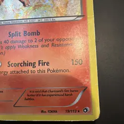 2013 Pokemon Legendary Treasures Charizard Holo Black And White #19 PSA 10 - Image 3