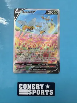 Pokemon Beedrill v Alt Art 161/189 Astral Radiance Card MINT - Image 1