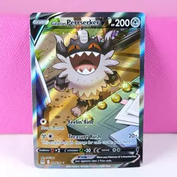 Pokemon TCG Galarian Perrserker V 184/196 Lost Origin Alternate Full Art LP - Image 1