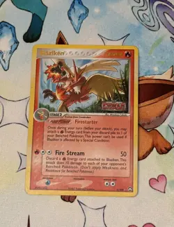 Blaziken 5/108 EX Power Keepers Pokemon Card Reverse Holo Foil Rare MP - Image 1