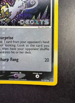 Pokemon Poochyena EX Deoxys 70/107 Reverse Holo Stamped 2005 TCG - Image 5