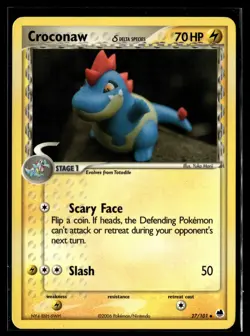 Pokemon TCG Dragon Frontiers #27/101 Croconaw (Delta Species) - Image 1