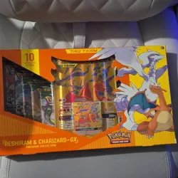 Pokemon TCG Reshiram & Charizard-GX Premium Collection Box Reshiram Charizard E… - Image 1