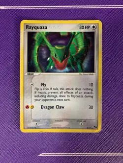 Rayquaza 3/17 Pop Series 1 TCG Promo Cosmos Holo Rare Pokemon Card 2006 MP - Image 1